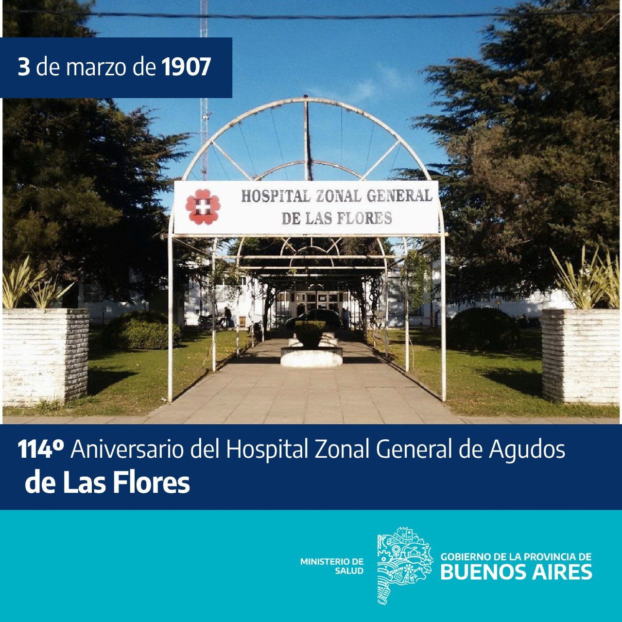 El Hospital Las Flores cumple 114 años Alpha 91.5 Mhz
