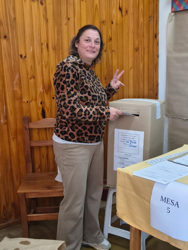 Cecilia Sabathie es la nueva secretaria general del SUTEBA Las Flores