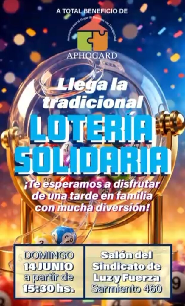 Lotería solidaria este domingo a beneficio de Aphogard