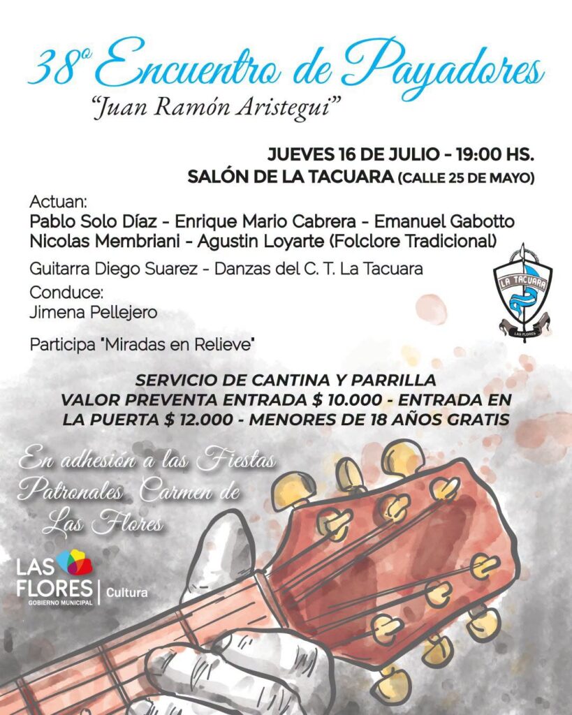 Luego de la procesión llega el 38vo. Encuentro de Payadores