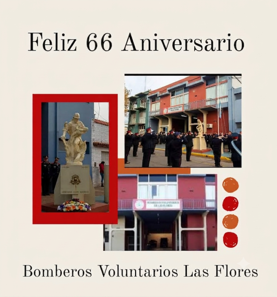¡Feliz Aniversario!: Bomberos Voluntarios Las Flores cumple 66 años