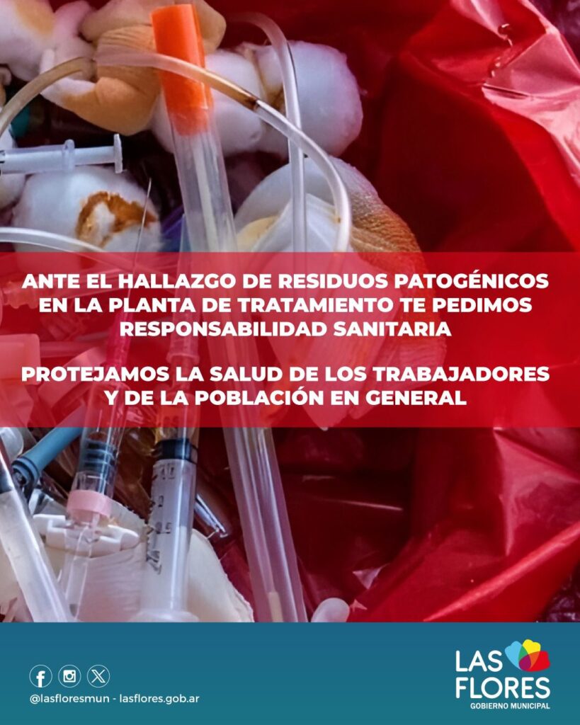 Preocupa el hallazgo de residuos patogénicos en la Planta de Tratamiento de Residuos