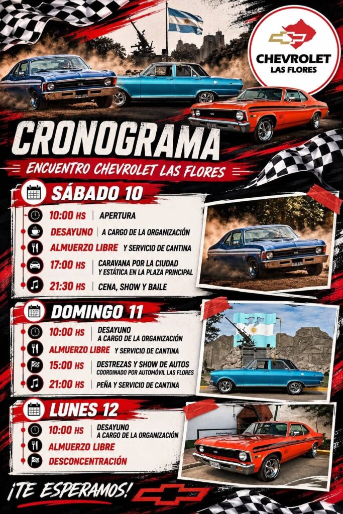 Se viene el 2do encuentro de Chevrolet Las Flores