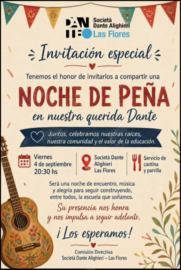 Mañana noche de peña en la Dante