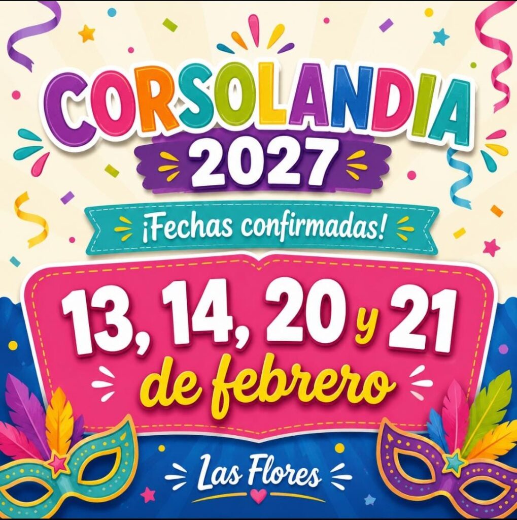 Corsolandia 2027: será los días 13, 14, 20 y 21 de febrero