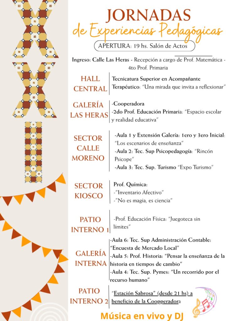 Todos invitados: este viernes se realizarán las Jornadas de Experiencias Pedagógicas del ISFDyT Nro. 152