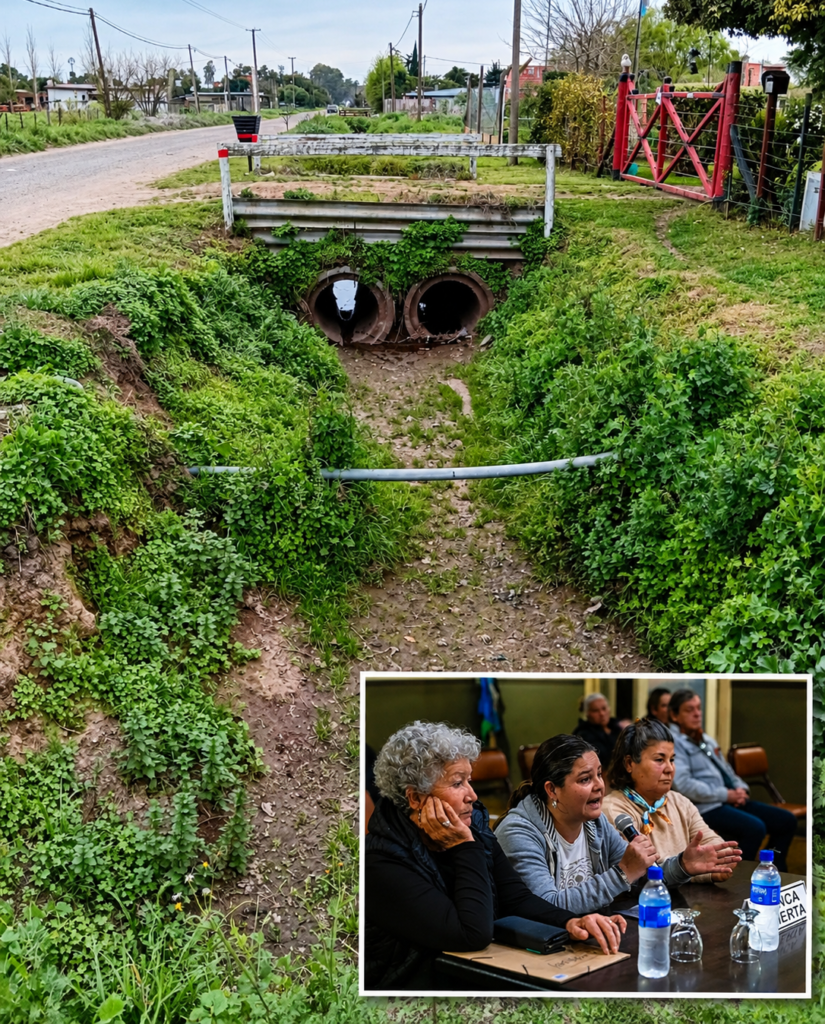 Vecinos denuncian presencia de roedores en el canal de Martin Fierro: 