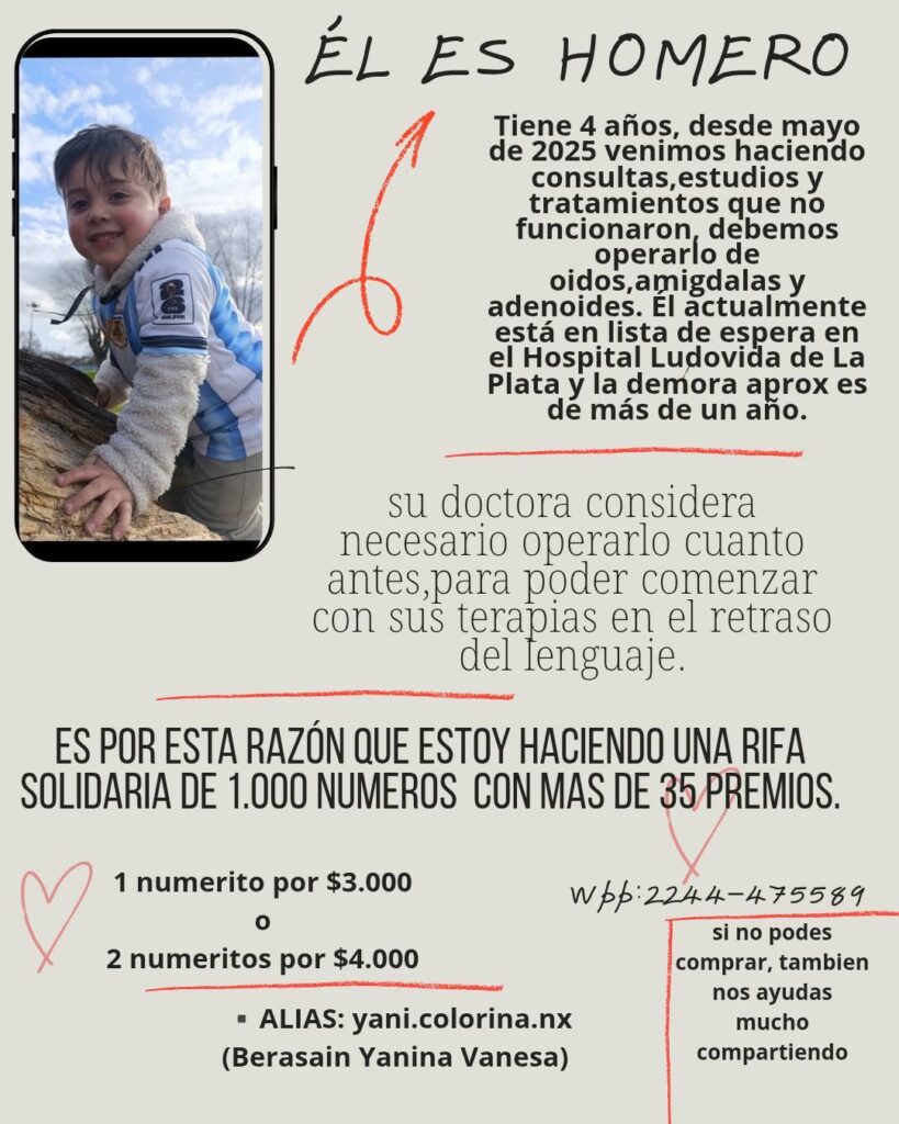 Deben operar a Homero cuanto antes para una mejor calidad de vida
