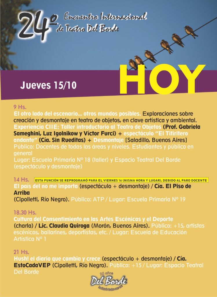 Comienza el 24to. Encuentro Internacional de Teatro del Borde
